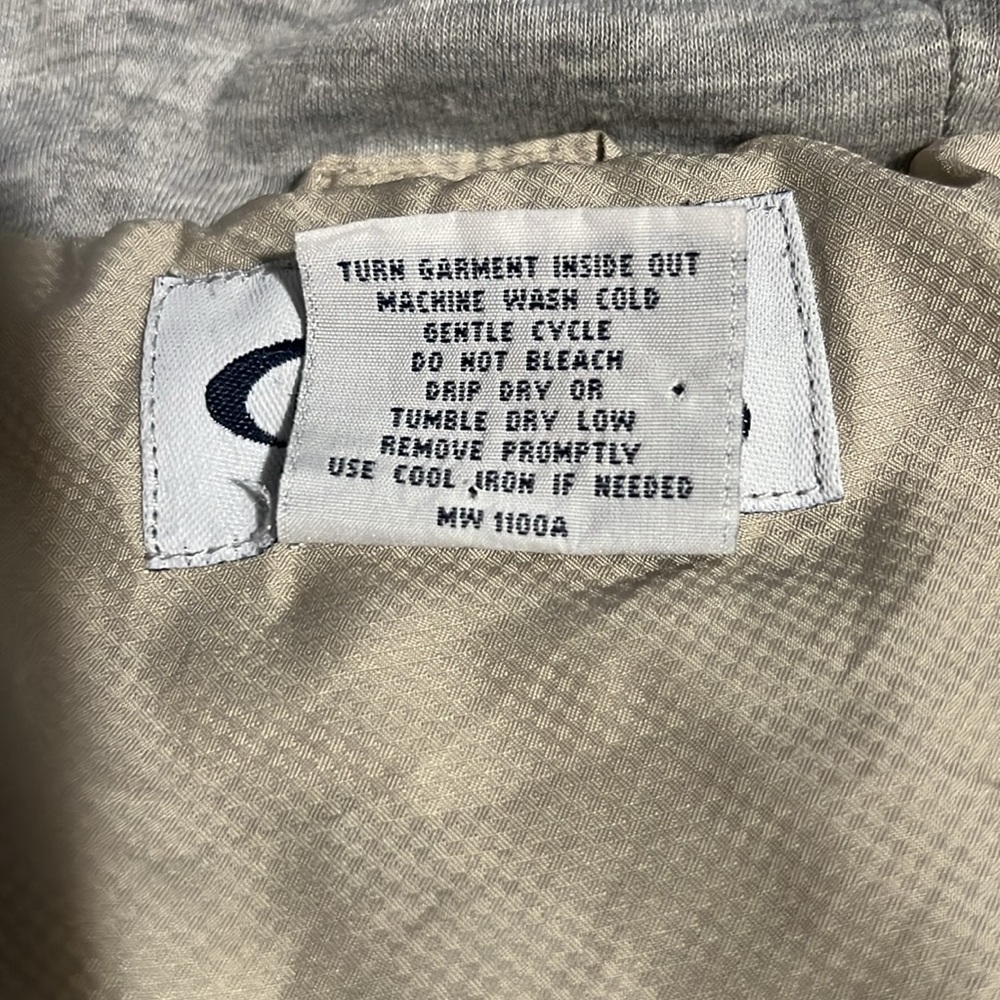 VINTAGE Court Casual Jacket Men’s Beige Large Track Zip Retro - Picture 7 of 7